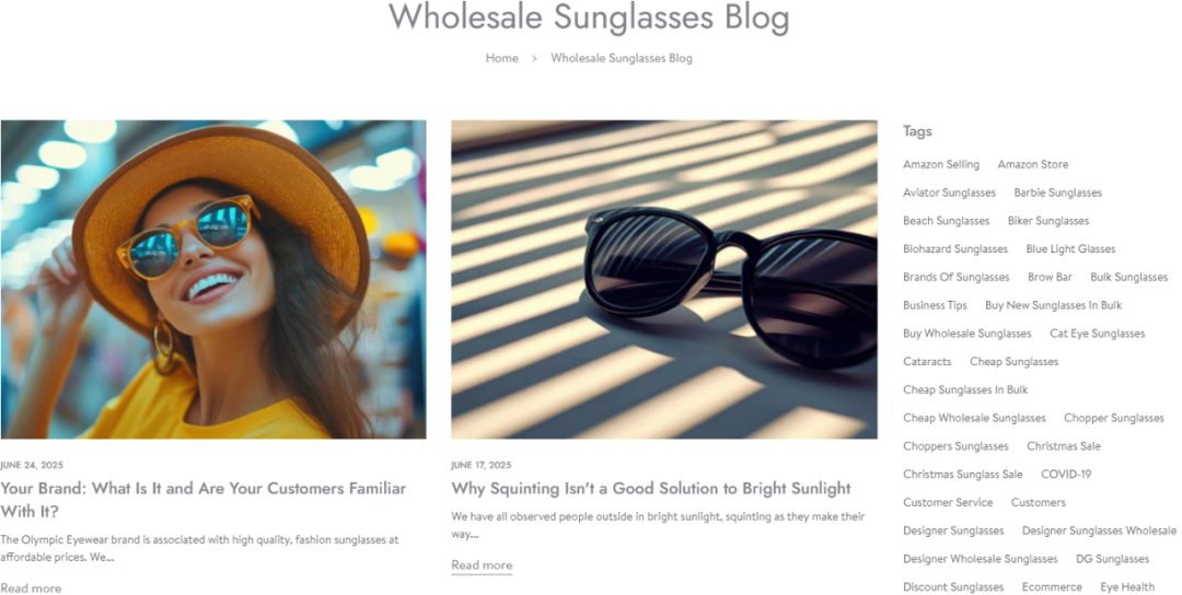 独立站优秀案例分析：太阳眼镜供应商如何提高市场竞争力？