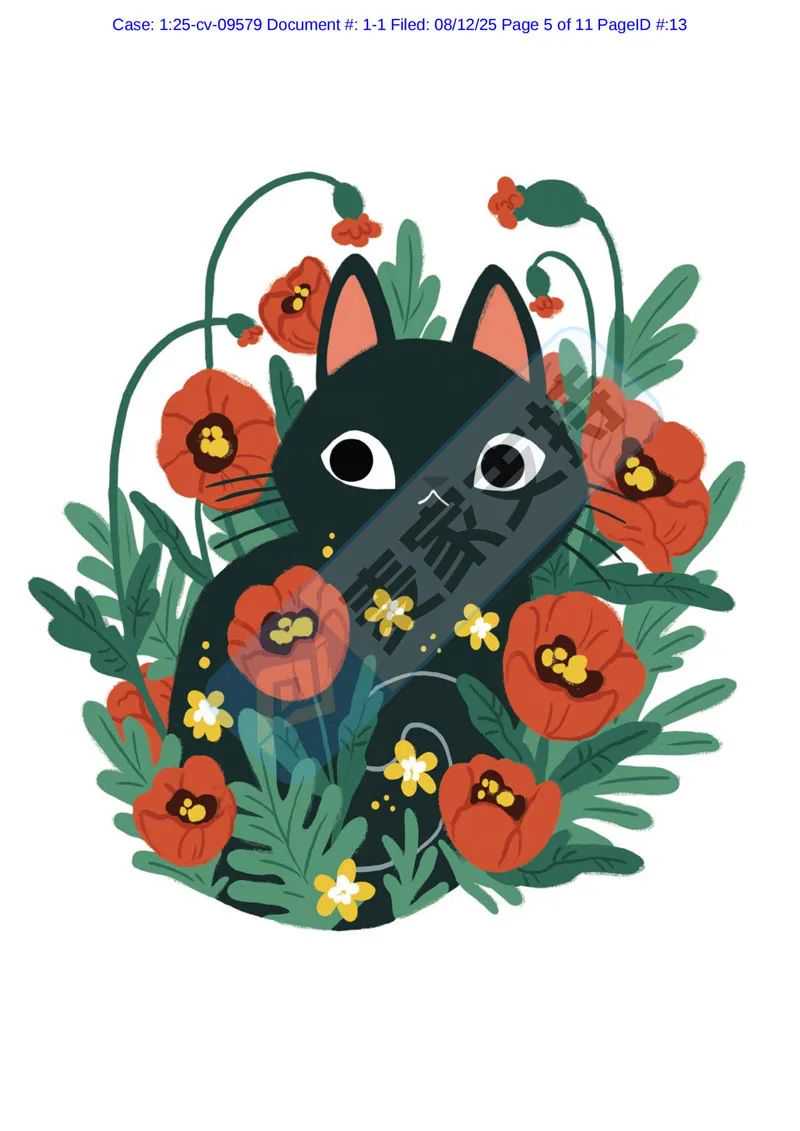 25-cv-09579,keith律所新案速递!花丛中的猫高危!