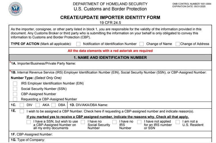 9 月 18 日美国 IOR 新规落地！CBP 5106 地址造假、POA 代签直接作废清关资质